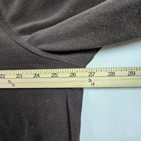 Lauren Ralph Lauren 3X Brown Fleece Pullover Suede Womens Top - Picture 7 of 10